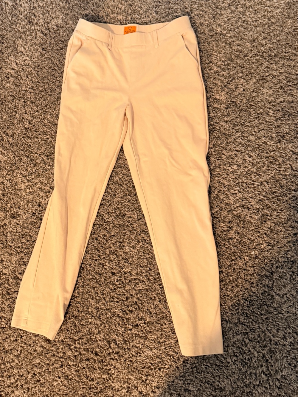 Slim Cropped pull on Dress Pants